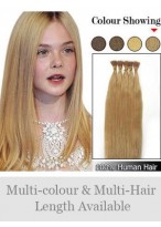 Graceful 18" 100% Human Hair Stick Tip Extensions 