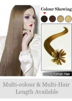18" 100% Human Hair Fashionable Nail Tip Extensions 