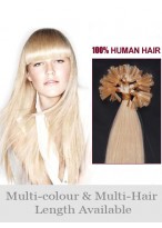 Attractive 16" Straight Nail Tip Remy Human Hair Extension 