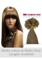22" Charming Human Hair Straight Nail Tip Extension 