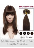 Lovely 26" Nail Tip Straight Human Hair Extension 