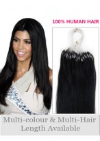22" Natural Micro Loop Human Hair Extensions 