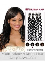 22" Curly 100% Human Hair Extensions  