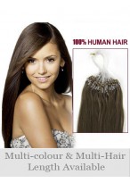 24" Straight Micro Loop Human Hair Extensions  