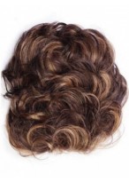 Stunning Pull Thru Human Hair Clip in Hairpiece 