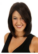 Medium Length Monofilament Top Clip In Hairpieces 