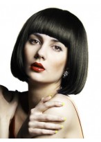 Remy Human Hair Blunt Cut Clip-In Bang 