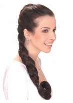 Straight Braid Remy Hair Ponytail 