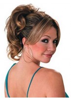 10" Brown Wavy With Claw Comb Attachment Synthetic Ponytail 
