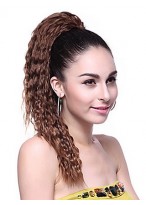 Long Wavy Synthetic Auburn Ponytail 