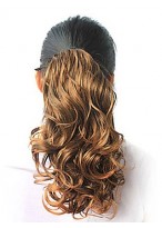 Pretty Curly Dark Brown Ponytail 