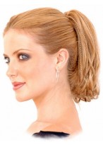 Alternating Wavy And Braided Synthetic Ponytail 
