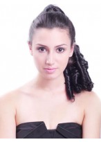 18" Curly Long Synthetic Hair Ponytail 