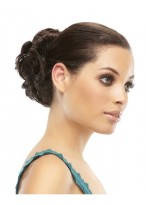 Black Curly Remy Hair Bun 