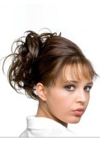 6" Wavy Human Hair Wrap with Drawstring 