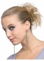 Sleek Layers Scrunchie Style Synthetic Wrap 
