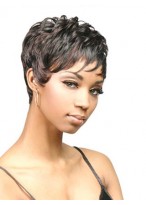 Sophisticated Short Capless Curly Wig 
