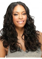Human hair Capless Long Wig 