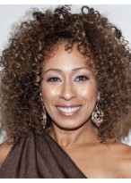 Curly Brown African American Wig 