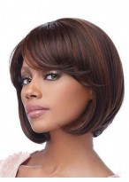 Medium Straight Gorgeous Capless Human Hair Wig 