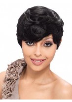 Short Wavy Capless Human Hair Wig 