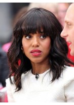 Human Hair Wavy Capless Wig 