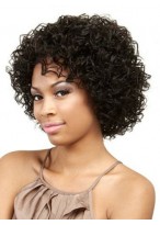 Muah Remy Human Hair Curly Wig 