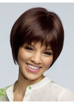 Short Capless Synthetic Hair Straight Wig 