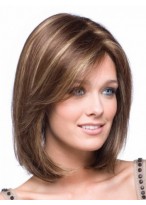 Shoulder Length Straight Bob Lace Front Wig 