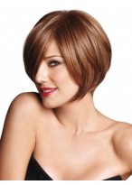 Short Synthetic Angled Bob Wig 