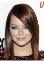 Emma Stone Straight Capless Remy Human Hair Wig 