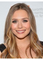 Elizabeth Olsen Hairstyle Wavy Wig 
