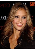 Jessica Alba Wavy Full Lace Wig 