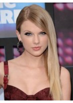 MAC Hue Lipstick Lace Front Long Human Hair Wig 