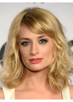 Beth Behrs Comely Lace Front Wavy Synthetic Wig 