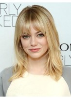 Emma Stone Wavy Capless Wig 