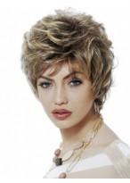 Side Swept Fringe Designed Capless Gray Wig 