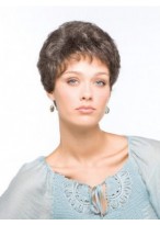 Wavy Short Capless Gray Wig 