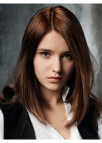 100% Human Hair Medium Lace Front Wig 