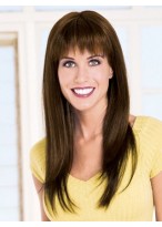 Capless Long Straight Remy Human Hair Wig 