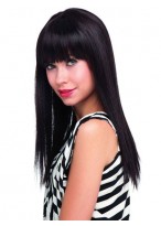 Strikingly Straight Long Human Hair Capless Wig 