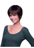 Short Straight Real Human Hair Wig 