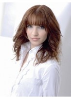 100% Human Hair Wavy Wig 