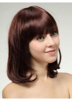 Wavy Medium Human Hair Wig 