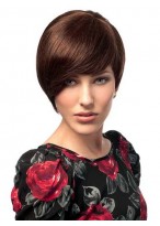 Short Pixie Human Hair Capless Wig 