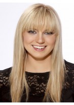 Long Straight Human Hair Wig 