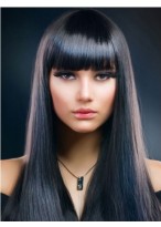 Womens Capless Straight Wig 