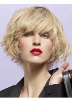 Lace Front  Short Wavy Wig 