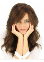 Capless Brown Human Hair Wig 