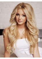 Fascinating Long Real Human Hair Wig 
